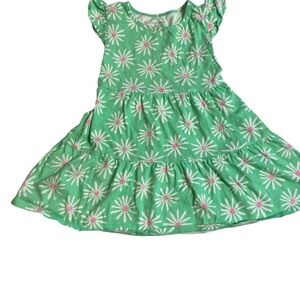 Jumping Beans Green Daisy Kids Dress toddler size 4T
